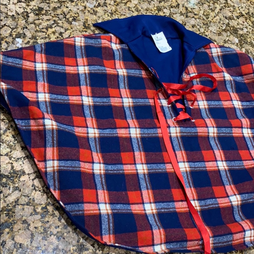 Plaid Poncho